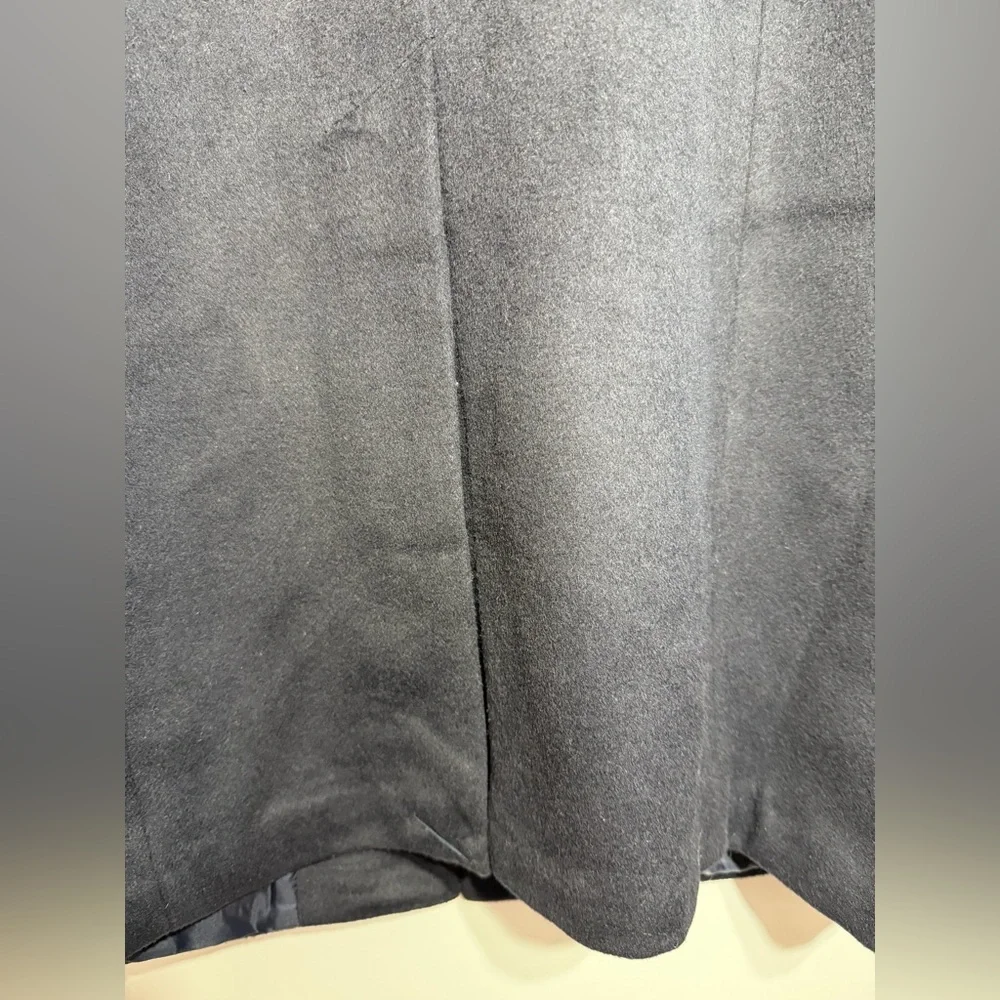 Lauren Ralph Lauren Classic Crest Patch Wool Blend Navy Winter Coat NWOT - Picture 8 of 16